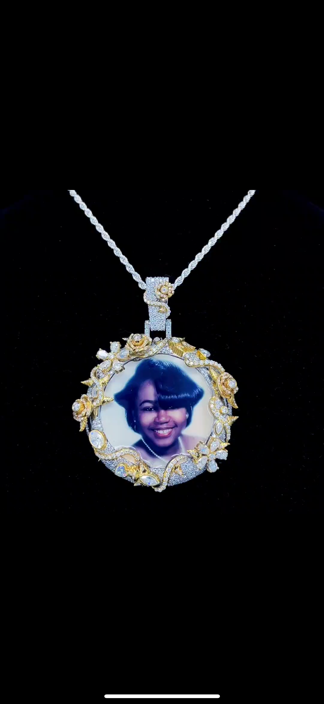Silver Custom Memory Pendant