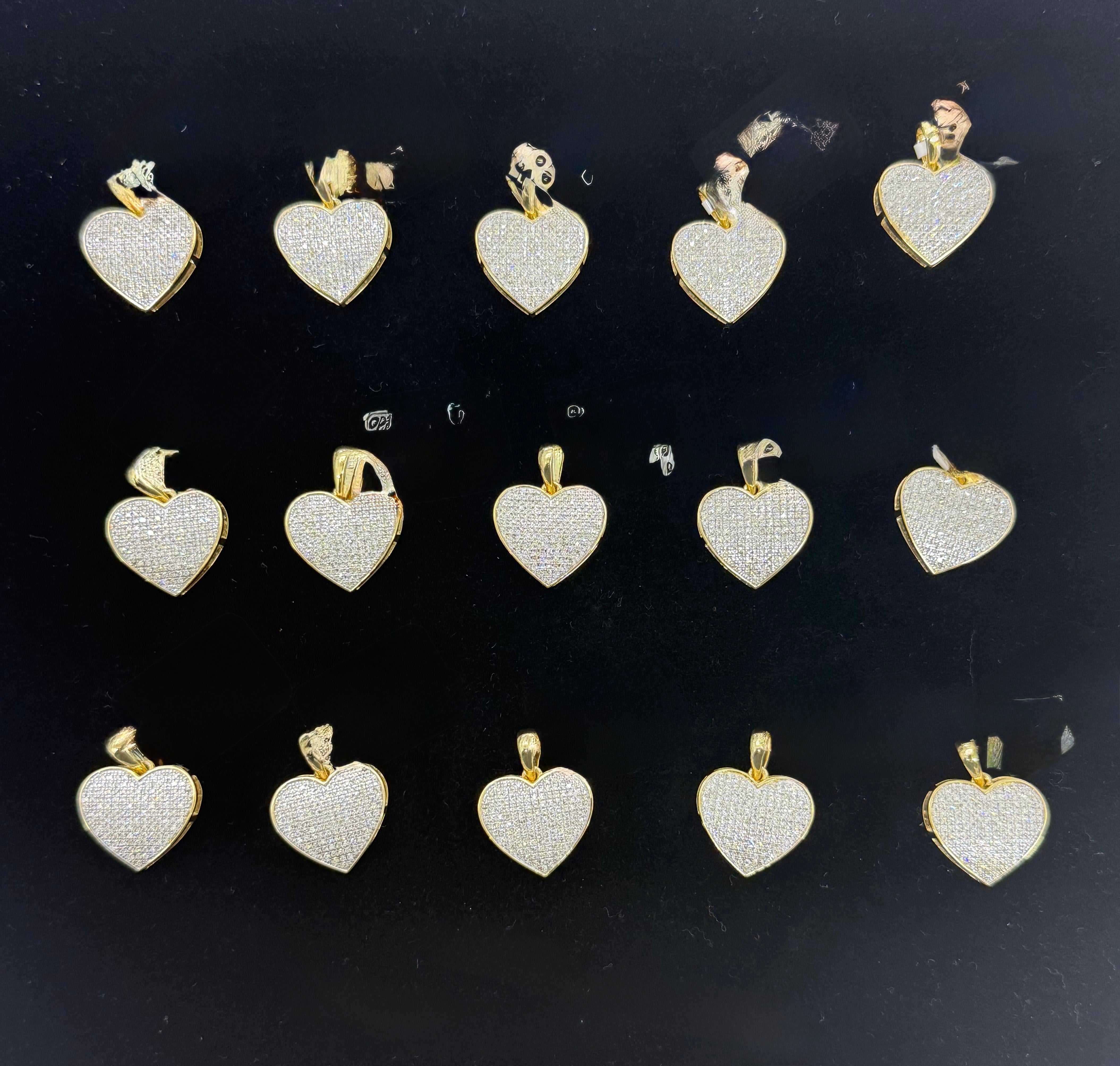 Gold Diamond Heart Pendant