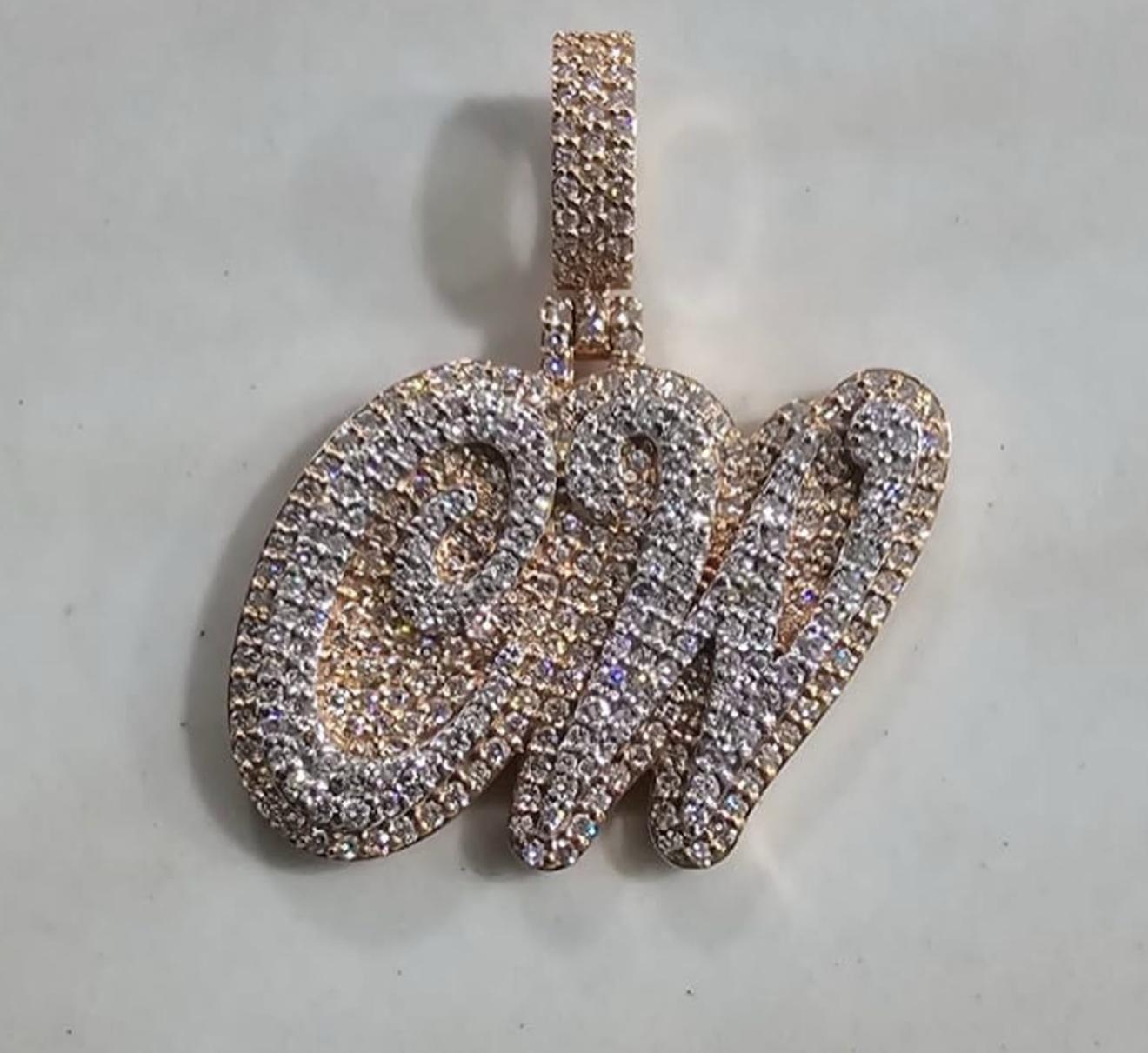 Custom Two Letter Pendant